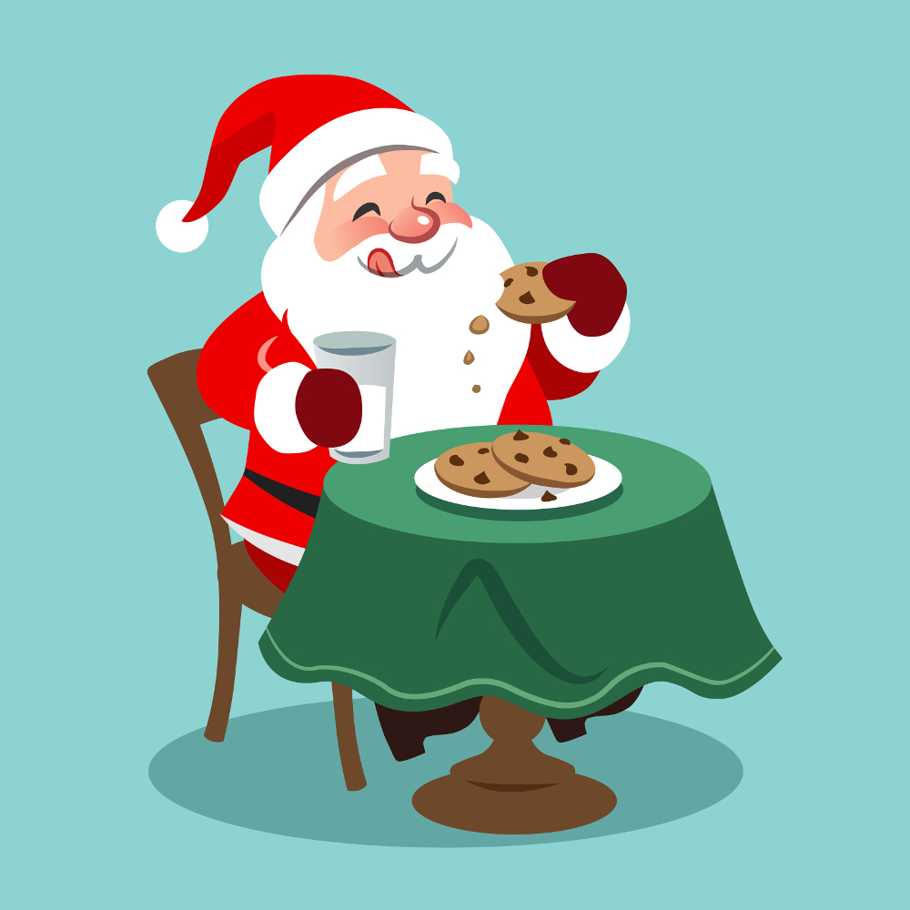 A cookie for Santa and me